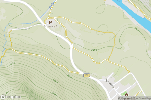 static Mapbox map