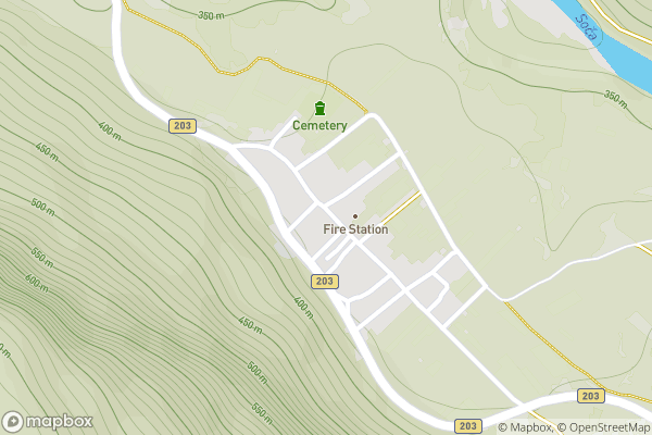 static Mapbox map