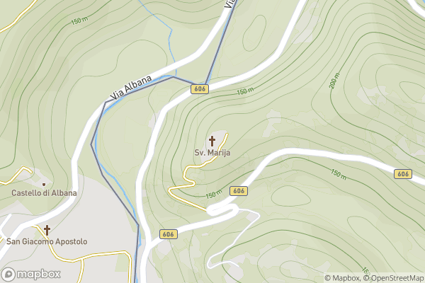 static Mapbox map