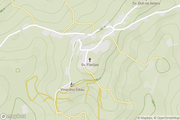 static Mapbox map
