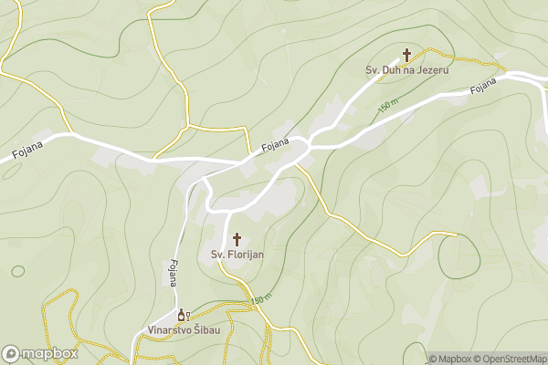 static Mapbox map