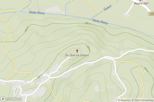 static Mapbox map