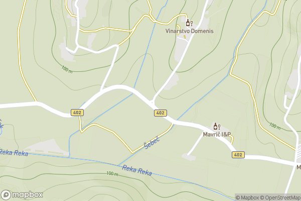 static Mapbox map