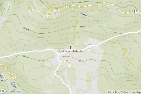 static Mapbox map