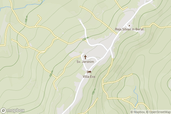 static Mapbox map