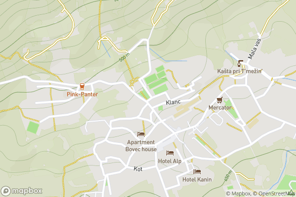 static Mapbox map