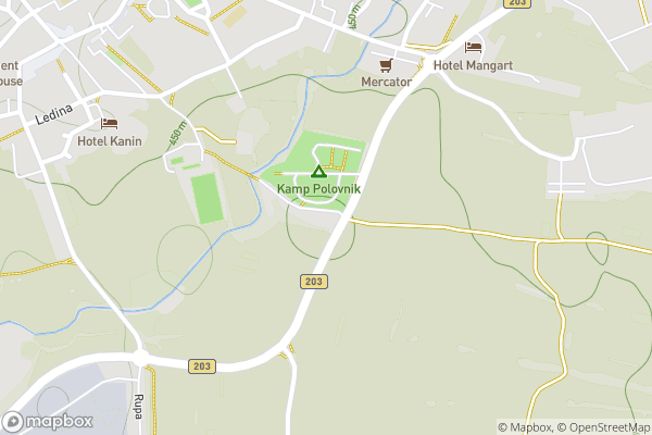static Mapbox map
