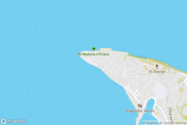static Mapbox map