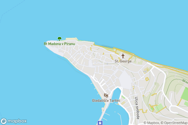 static Mapbox map