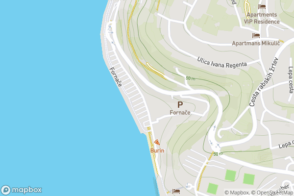 static Mapbox map
