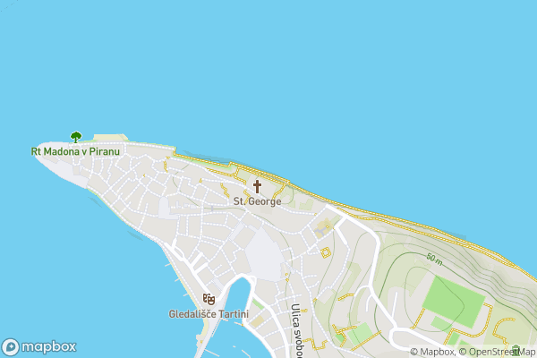 static Mapbox map
