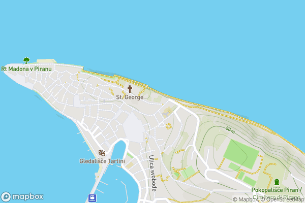 static Mapbox map