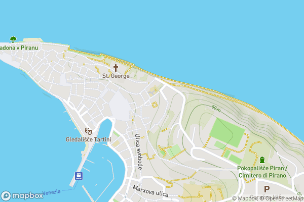 static Mapbox map