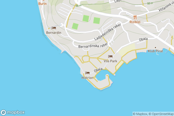 static Mapbox map