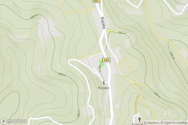 static Mapbox map