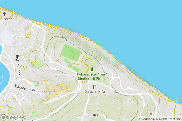 static Mapbox map