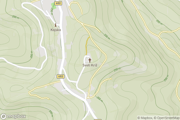 static Mapbox map