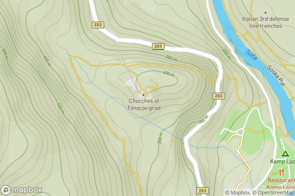 static Mapbox map