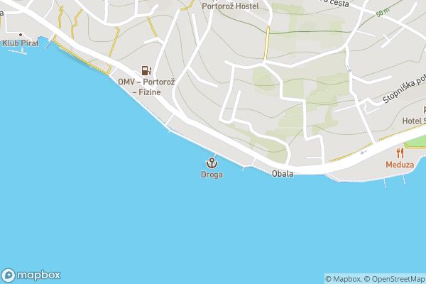static Mapbox map
