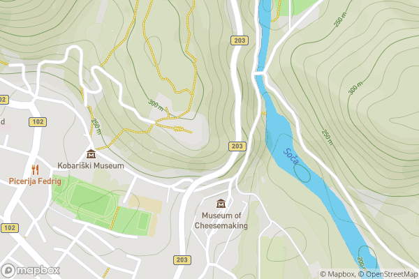 static Mapbox map