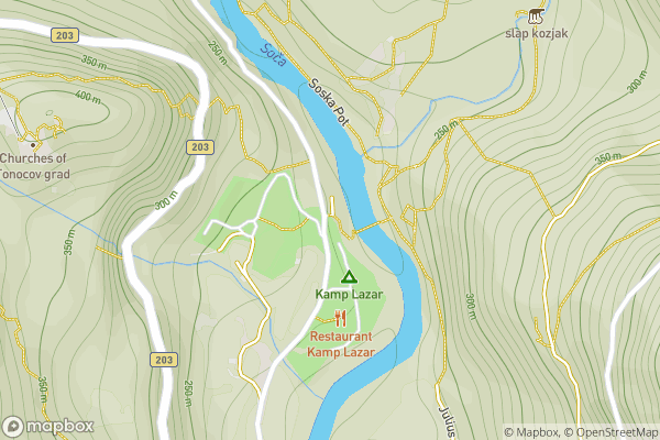 static Mapbox map