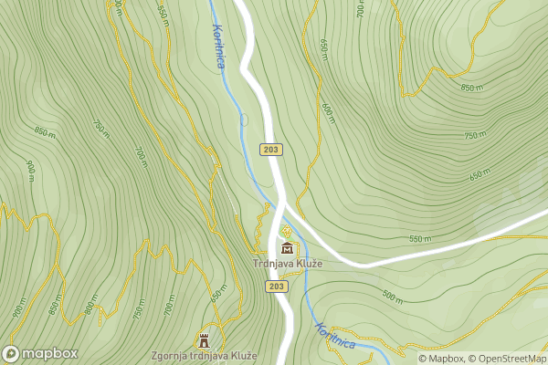 static Mapbox map