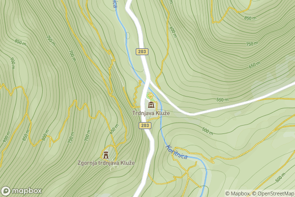static Mapbox map
