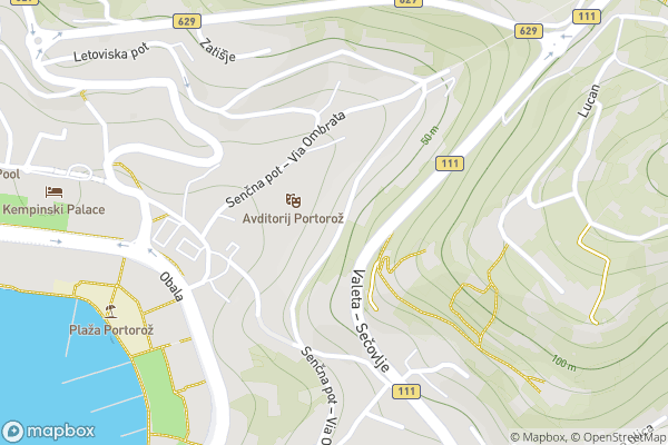static Mapbox map