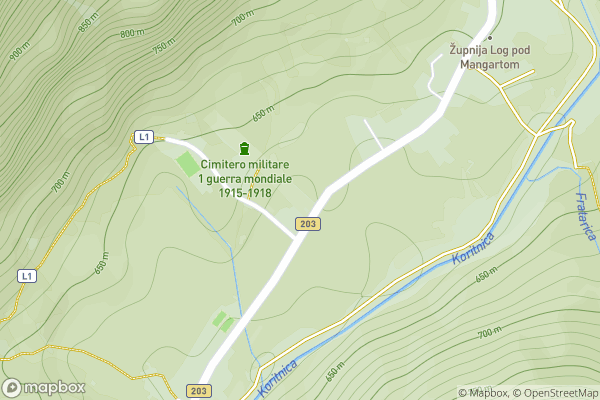 static Mapbox map
