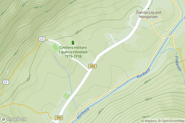 static Mapbox map