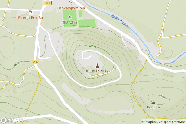 static Mapbox map