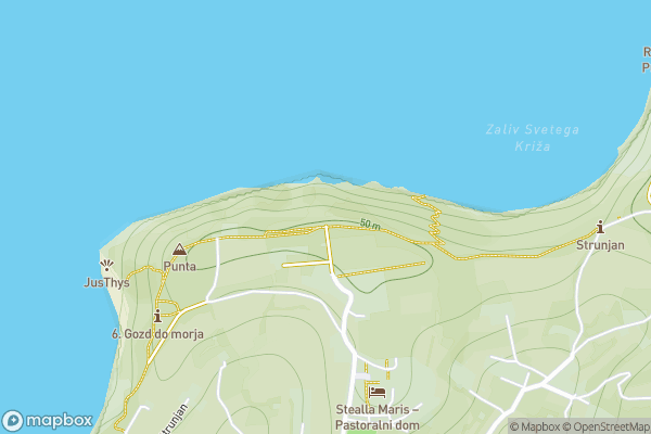 static Mapbox map