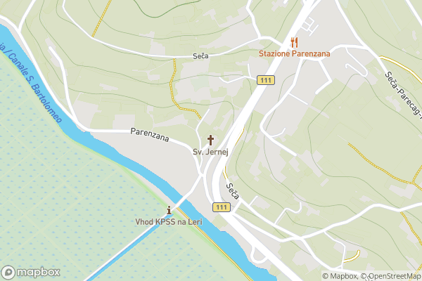 static Mapbox map