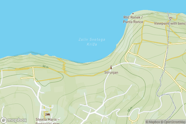 static Mapbox map