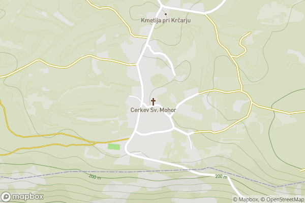 static Mapbox map