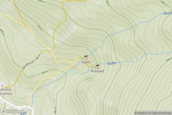 static Mapbox map