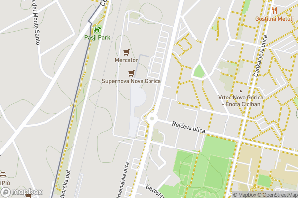 static Mapbox map