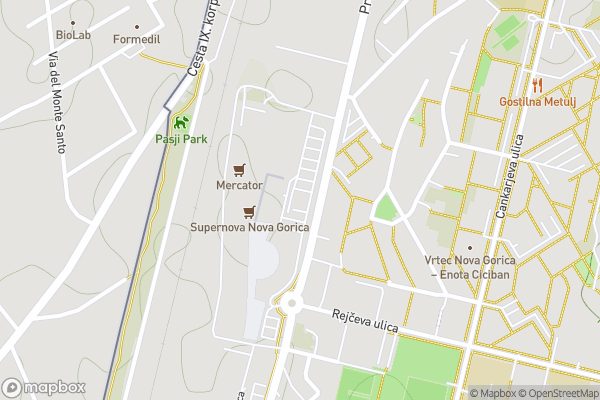 static Mapbox map