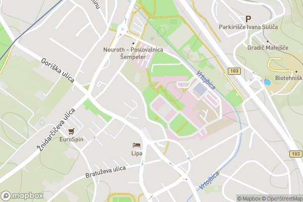 static Mapbox map