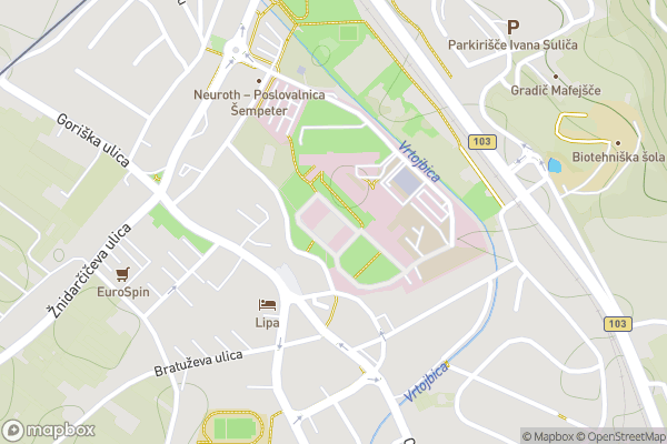 static Mapbox map