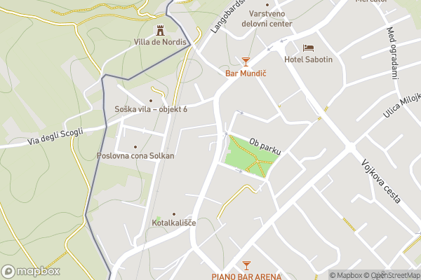 static Mapbox map