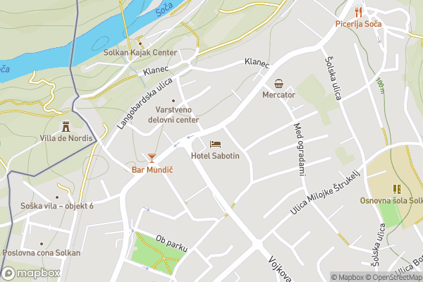 static Mapbox map