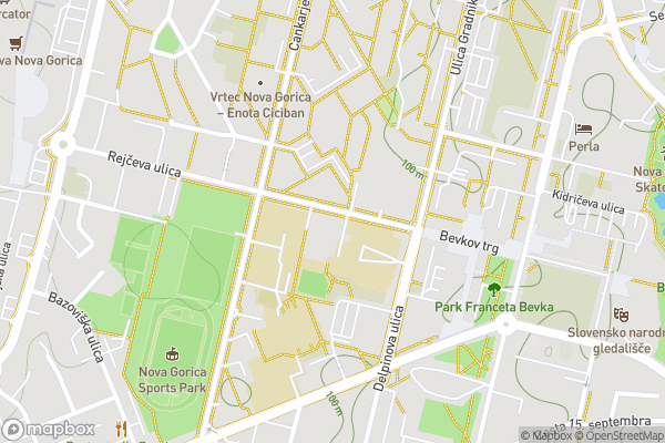 static Mapbox map