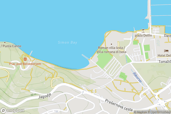 static Mapbox map