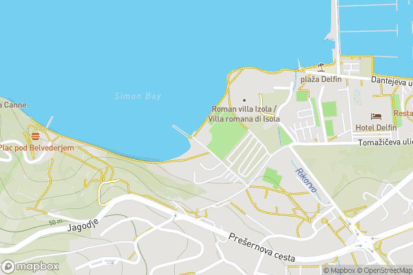 static Mapbox map