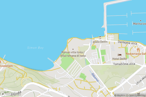 static Mapbox map