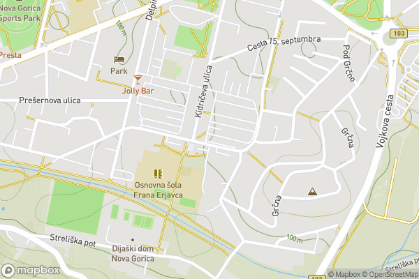 static Mapbox map