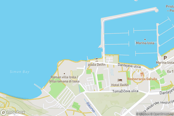 static Mapbox map