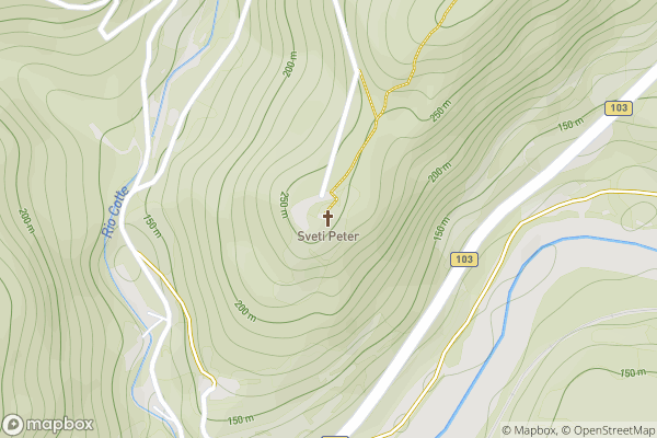 static Mapbox map