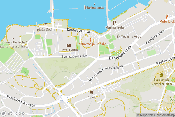 static Mapbox map